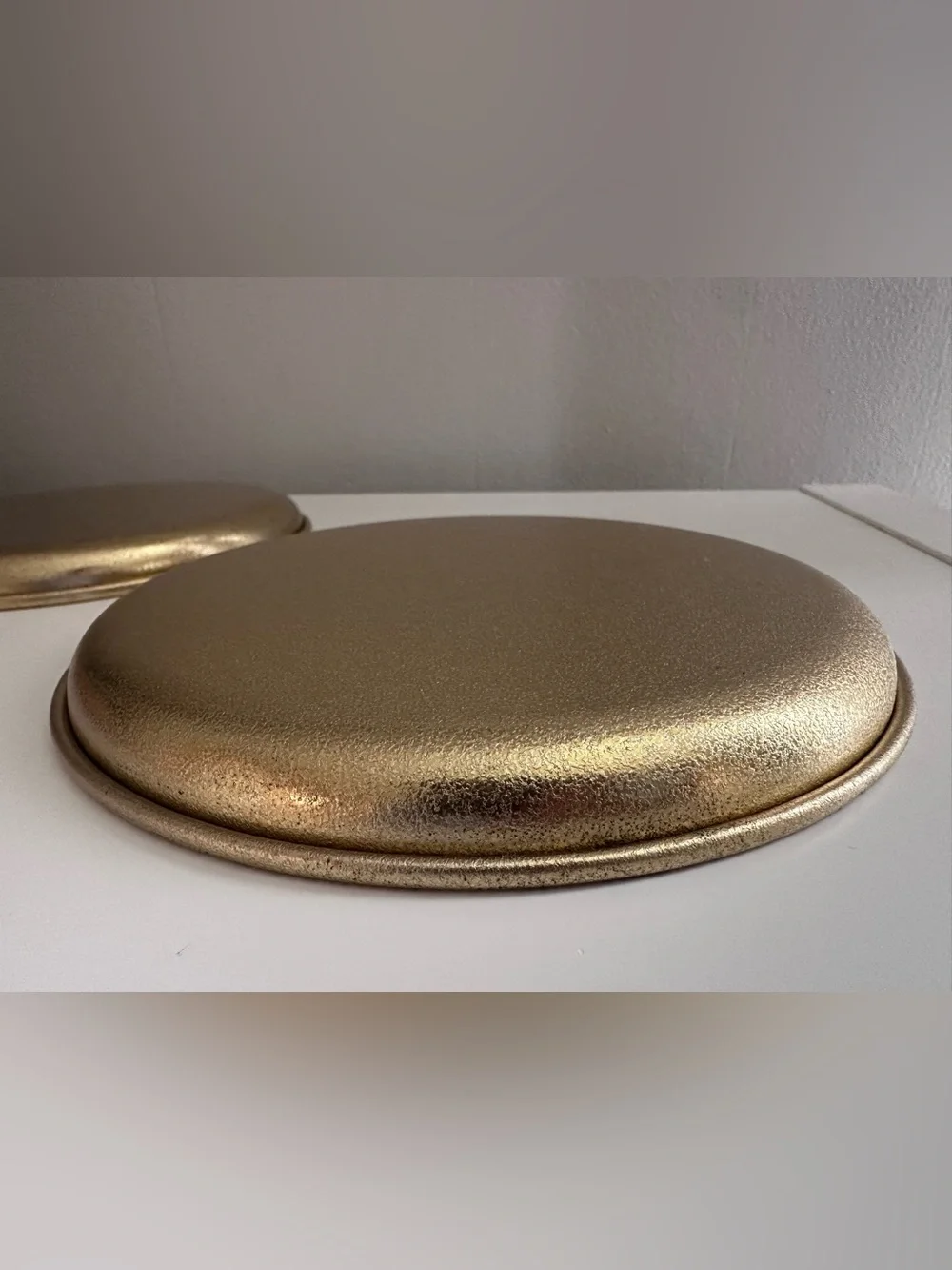 Vintage Decorative Tin Trays - Acorns and Rose - Excellent Condition